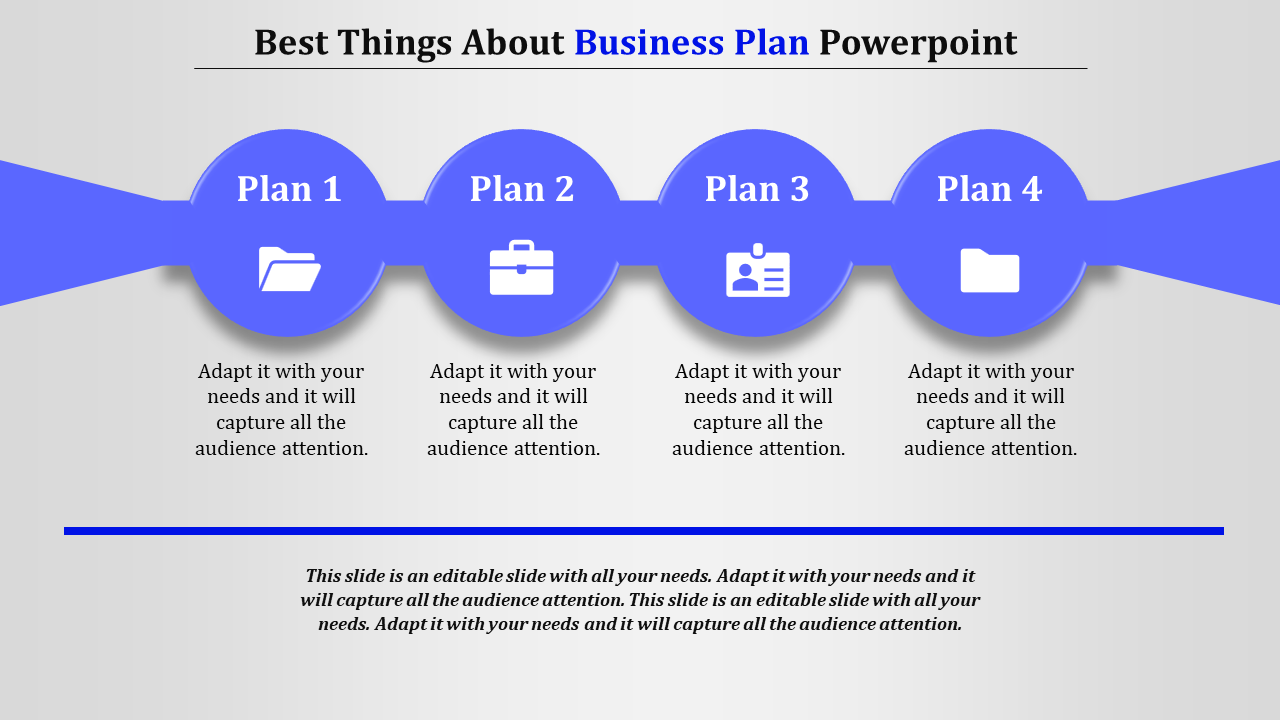 Four Node Business Plan PowerPoint Presentation